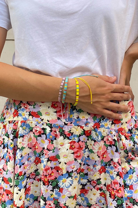 Tila Taşlı Sarı Bileklik