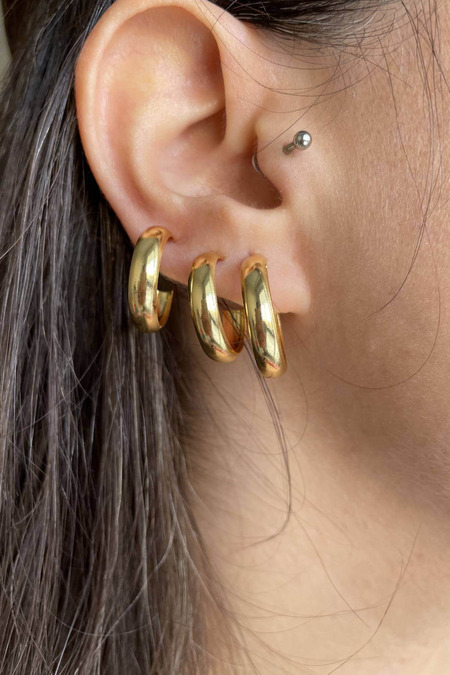 3 Boy Halka Küpe Seti