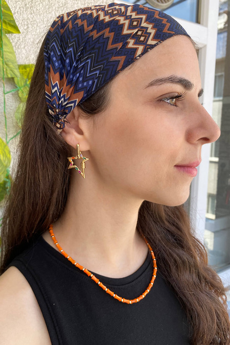 Rockstar Tek Yıldızlı Küpe