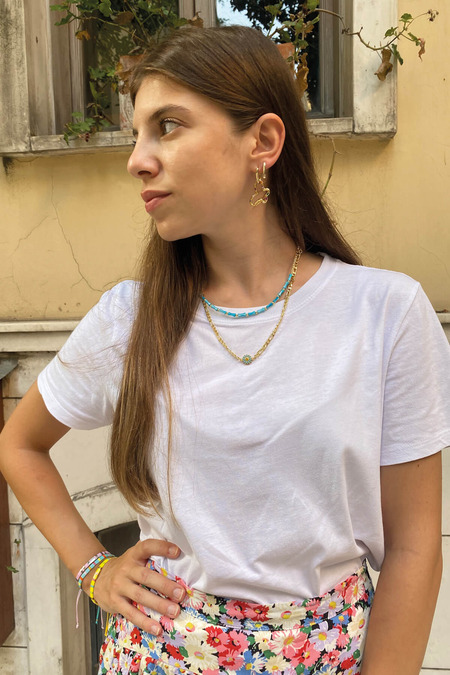 Zirkon Taşlı Kelebek Küpe