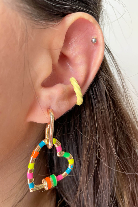 Sarı Kıkırdak Küpe