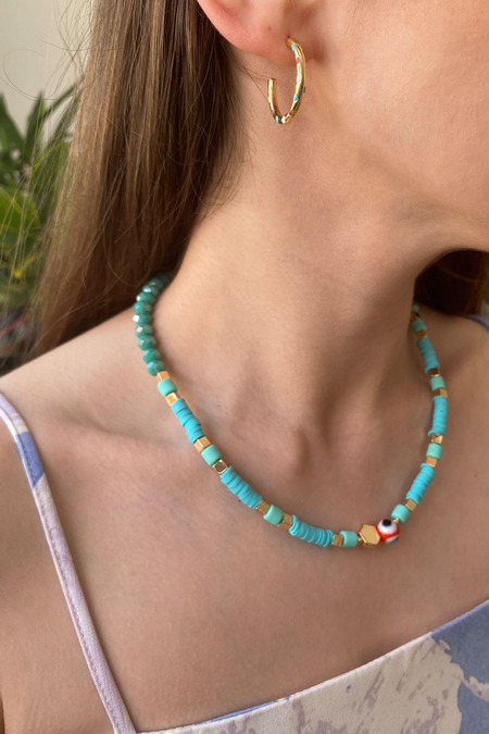 Nazar Boncuklu Fimo Kolye